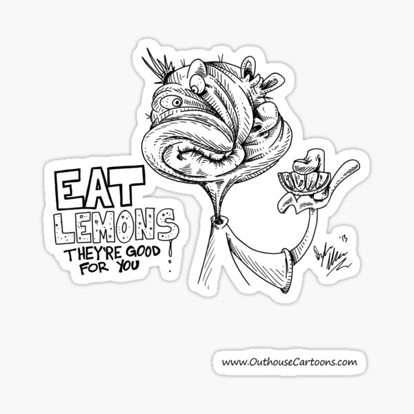 Eat Lemons Sticker