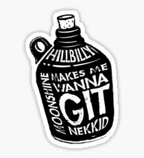 NEW Fun Redneck/Hillbilly Moonshine T-shirt Sticker
