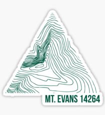 Mount Evans Topo Sticker
