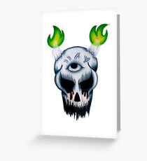 D.Skull Greeting Card