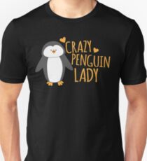 Crazy Penguin Lady Unisex T-Shirt
