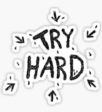↳ try hard ↵ Sticker