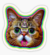 3 Eyed KiTty kAt Sticker