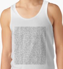 Im made of numbers 0-1 Digital Zero One Math Inspired Artwork Binary Tank Top