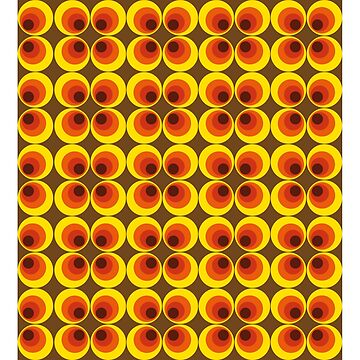 Artwork thumbnail, 70s, 80s funky vintage circle pattern by holgerbrandt