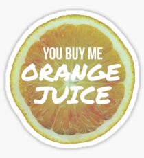 Orange Juice - 400 Lux - Lorde Sticker