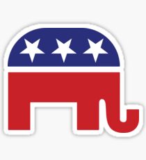 Pegatina Elefante original republicano