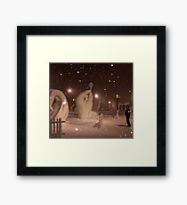 Snow Sculptures, Breck. Framed Print