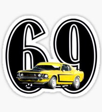 1969 Boss 302 - Mustang Fastback Sticker