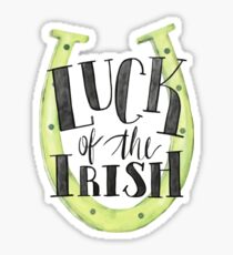 Glück der Iren - St. Patrick's Day - Lucky Horseshoe Sticker