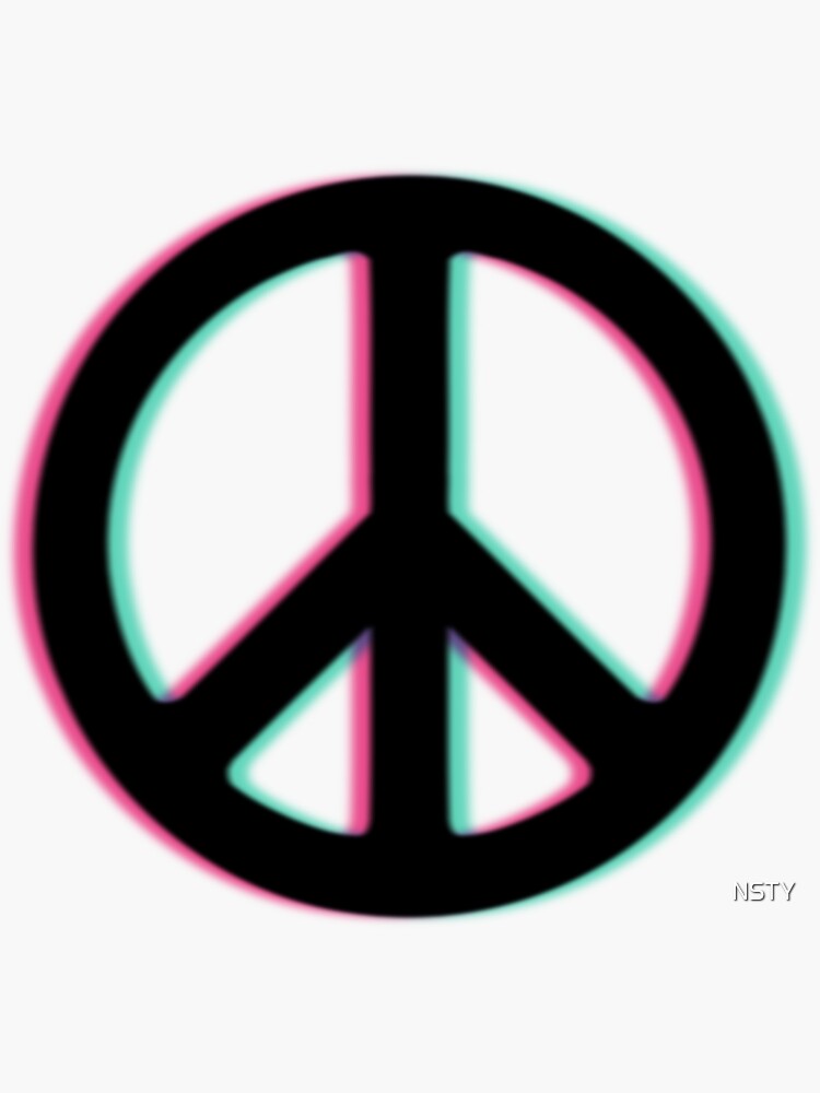 "Peace Tumblr Style" Sticker by NSTY Redbubble