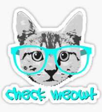 Check Meowt - Lustiges Sagen Sticker