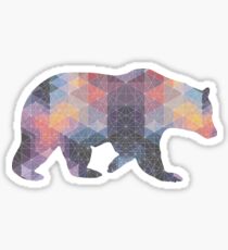 Geometric Bear Sticker