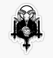 Satan Gets Ahead Sticker
