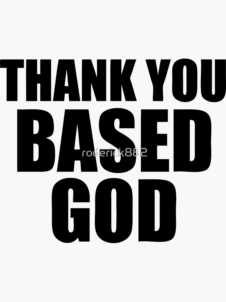 thank god sticker