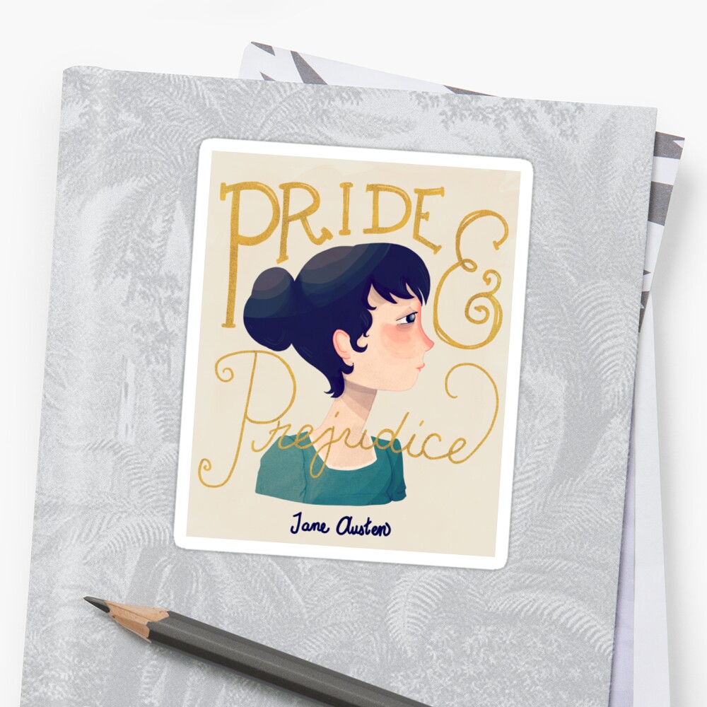 Pride And Prejudice Sticker By Nanlawson Redbubble