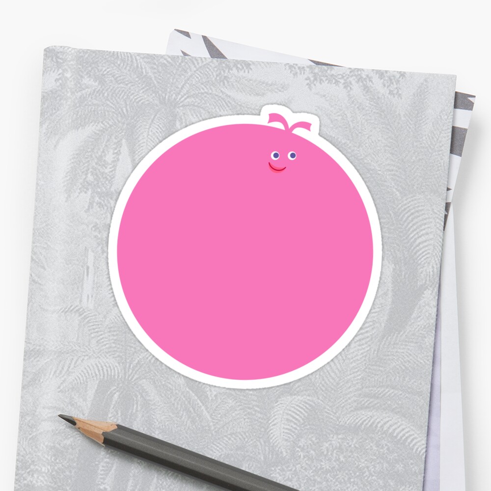 "LocoRoco Pink Priffy" Sticker by justjasper | Redbubble