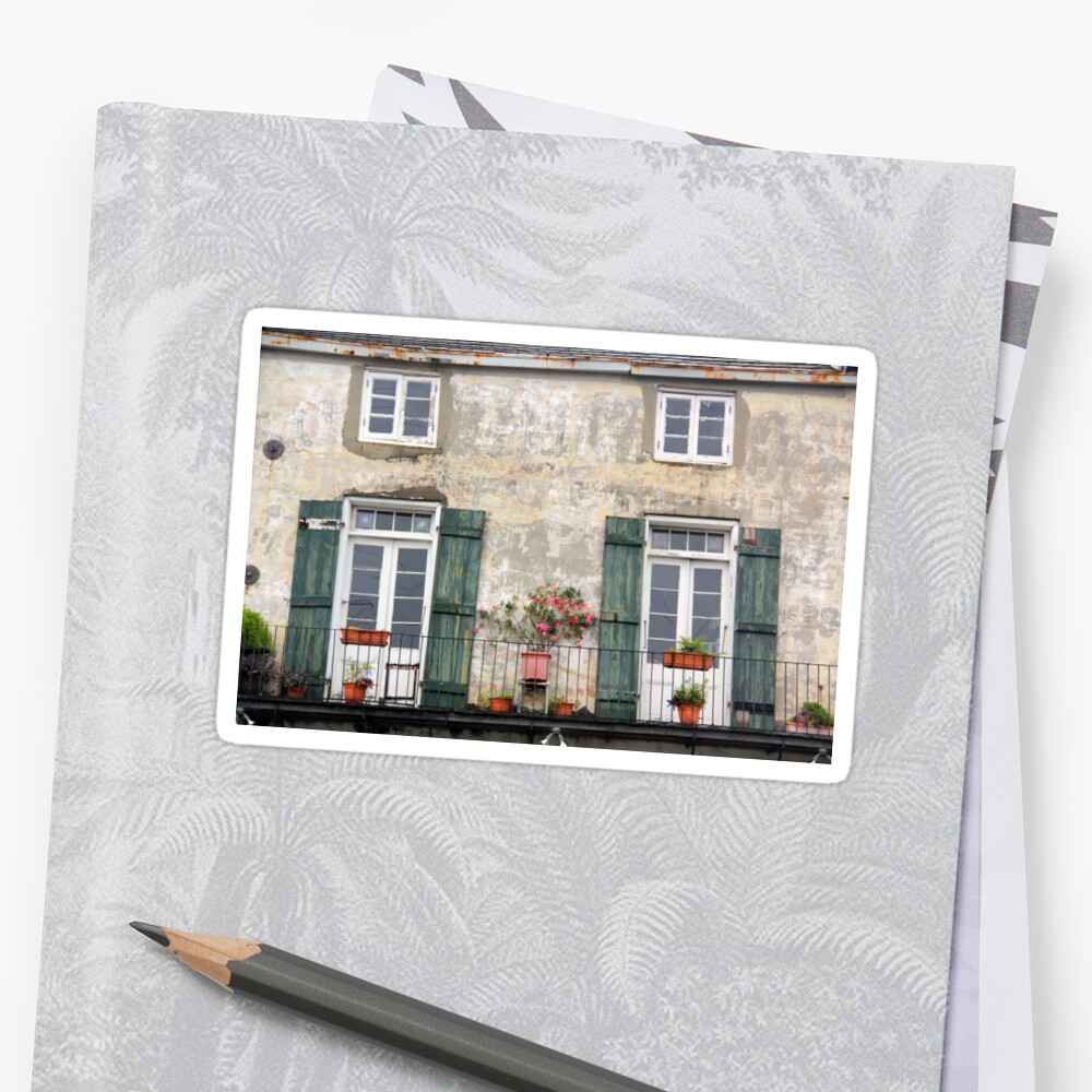 New Orleans Windows And Doors Iii Sticker By Igor Shrayer