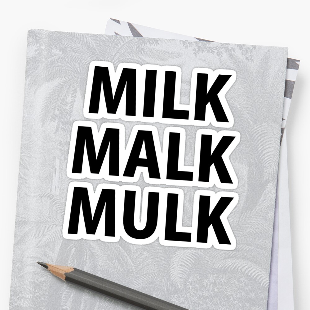 Milk Sticker By Majormustachios Redbubble 