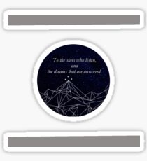 ACOMAF To the Stars who listen Pop Socket sized sticker Sticker
