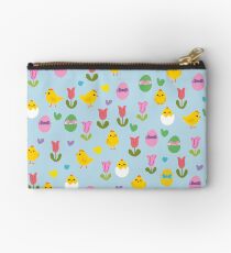 Easter - chick and tulips pattern Studio Pouch