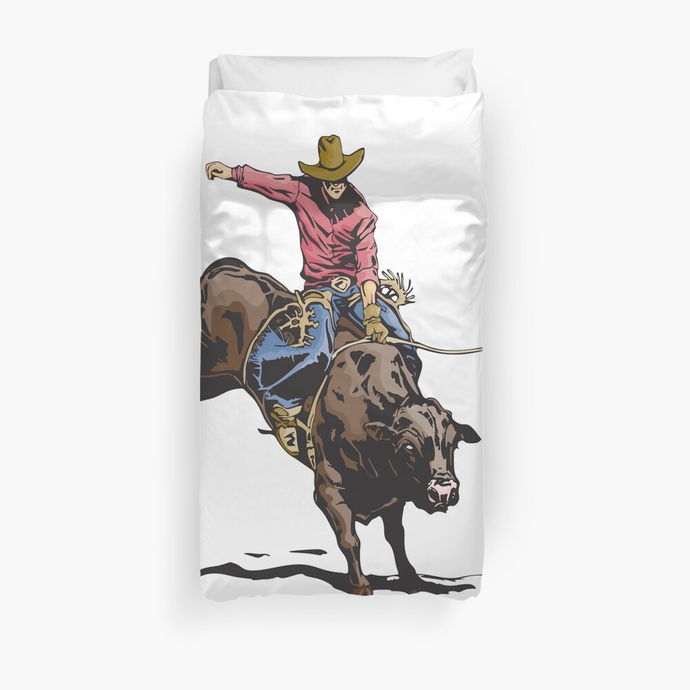 Cowboy Rodeo  Duvet Cover