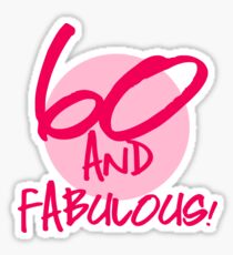 Fabulous 60th Birthday Sticker