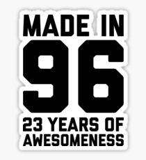 23rd Birthday Gift Adult Age 23 Year Old Men Women Son Daughter Sticker