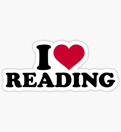 I Love Reading Stickers | Redbubble