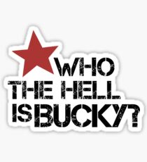Pegatina ¿Quién demonios es Bucky?