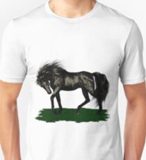 Ebony .. black stallion Unisex T-Shirt