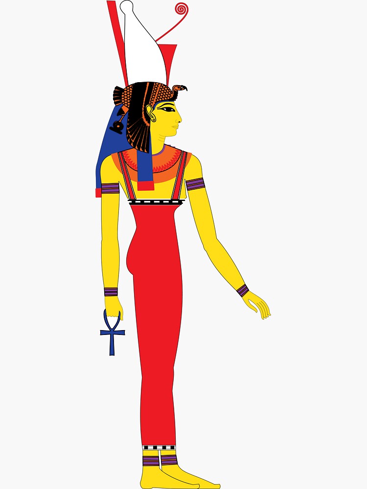 Mut Fresh Colors Egyptian Gods Goddesses And Deities Sticker By Freshthreadshop Redbubble