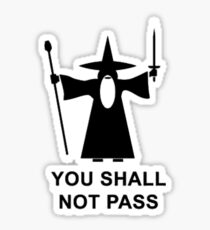 Du darfst nicht passieren Sticker
