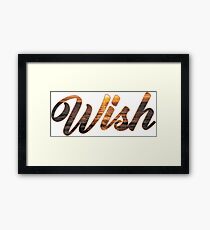 Wunsch Gerahmtes Wandbild