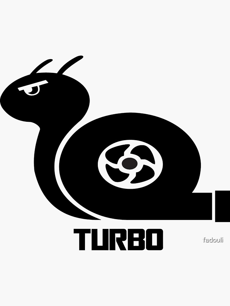 "Turbo Snail" Sticker by fadouli Redbubble