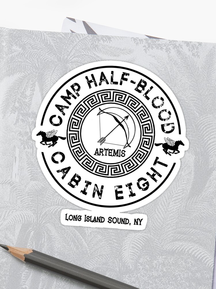 Percy Jackson Camp Half Blood Cabin Eight Artemis Sticker