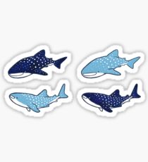 Starry Whale Sharks Sticker set Sticker