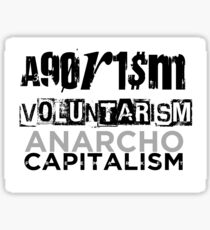 Market Anarchism Text Sticker