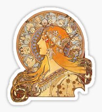 Mucha – Zodiac Sticker