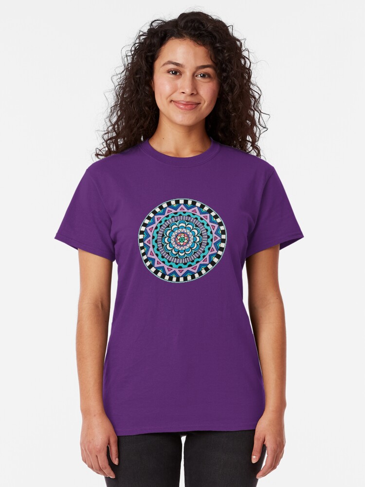 Alternate view of Purple Mandala Classic T-Shirt