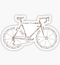bike word stickers