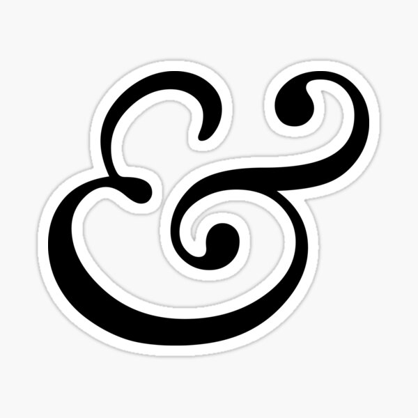 Ampersand Sticker