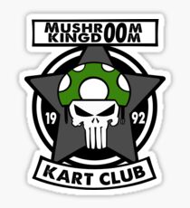 Mushroom Kingdoom Kart Club Sticker