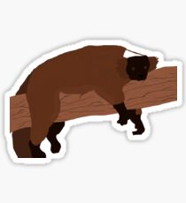 The lazy lemur Sticker