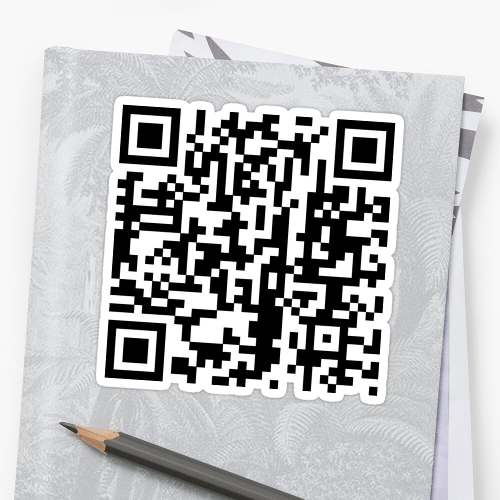  QR CODE Sticker By Karmadesigner Redbubble