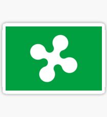 Flag of Lombardy Region of Italy Sticker