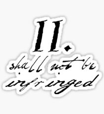 Second Amendment Simple Sticker