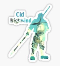 Cid Highwind Stickers Redbubble