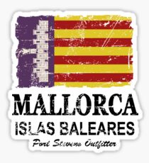 Mallorca Flagge - Vintage Look Sticker