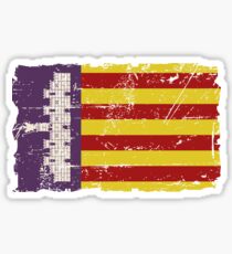 Mallorca Flagge - Vintage Look Sticker